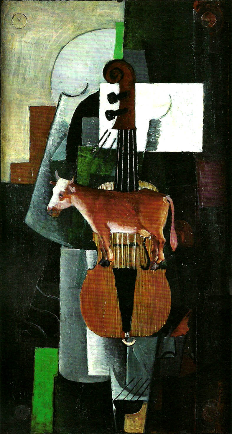 Kazimir Malevich cow and violin